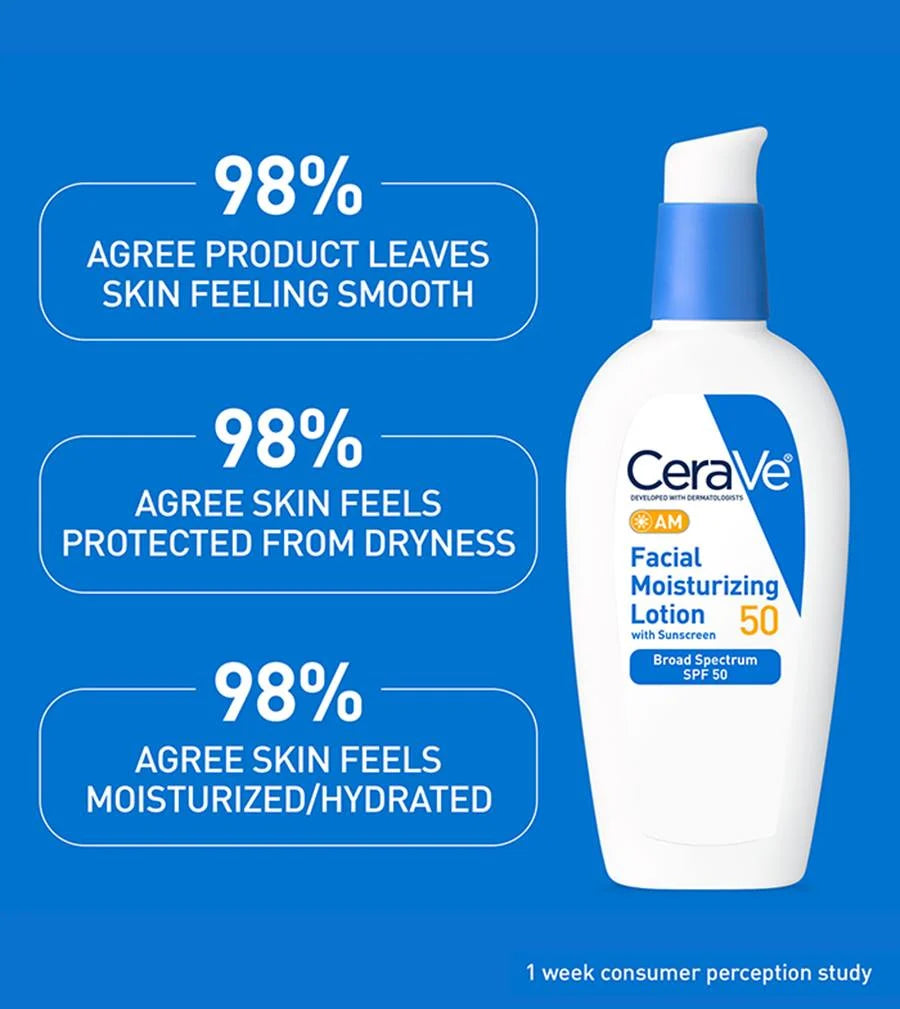 CeraVe AM Facial Moisturizing Lotion SPF 50 – 89ml