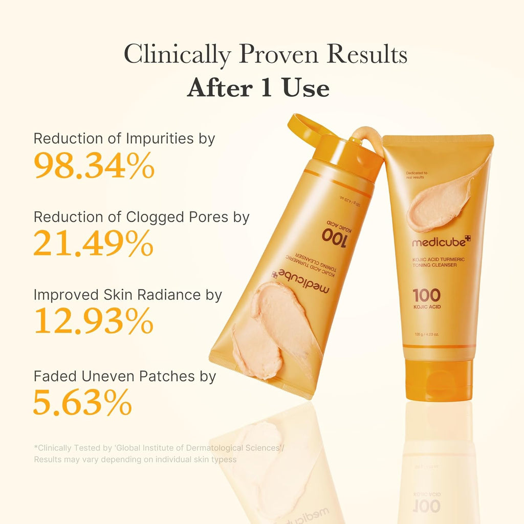 Medicube Kojic Acid Turmeric Toning Cleanser (120g)