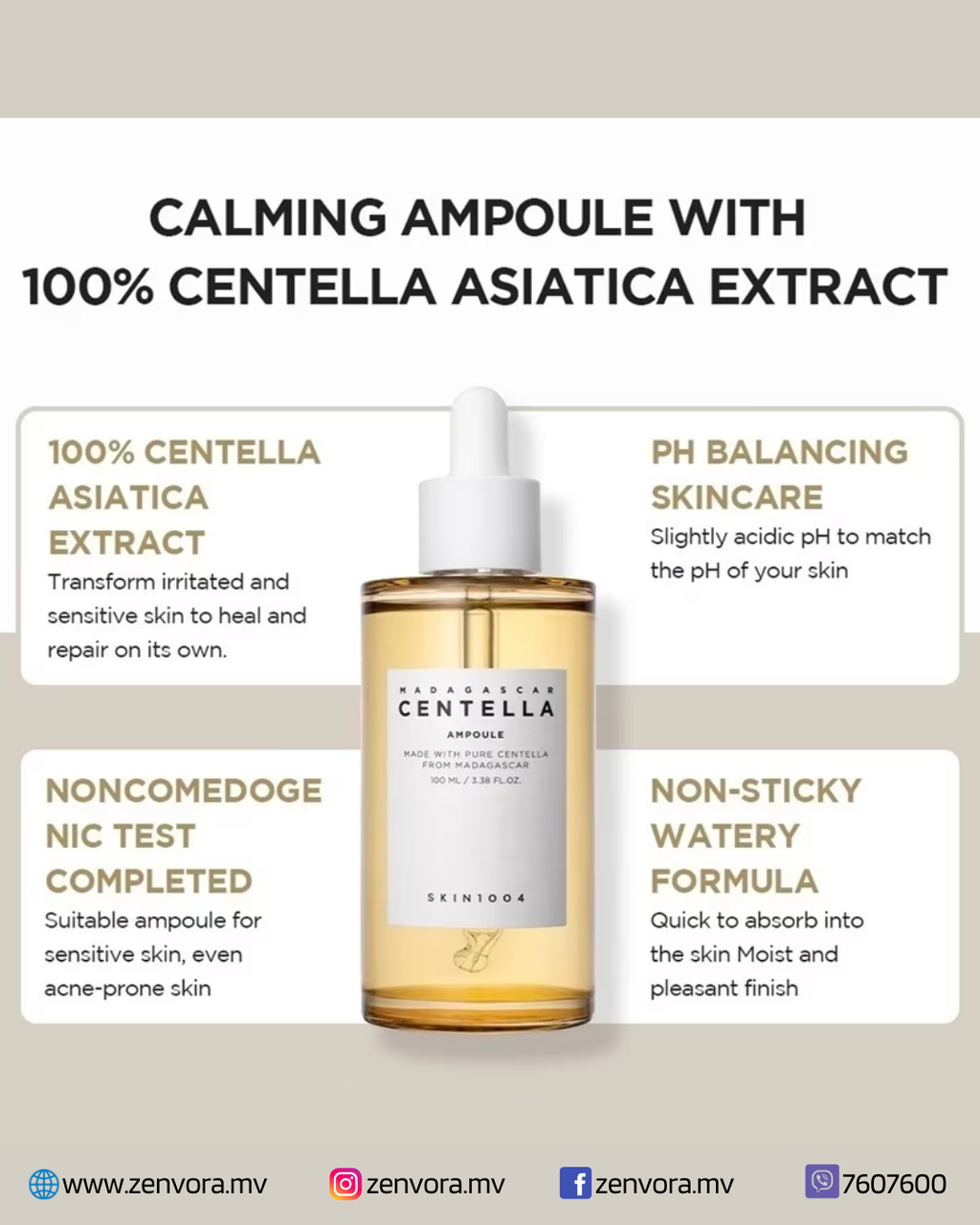 SKIN1004 Madagascar Centella Asiatica 100 Ampoule 100ml