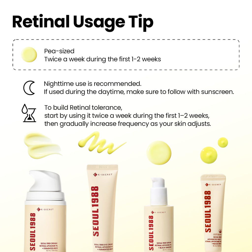 K-SECRET SEOUL 1988 Retinal Serum : Advanced Retinal Liposome 2% + Black Ginseng 30ml