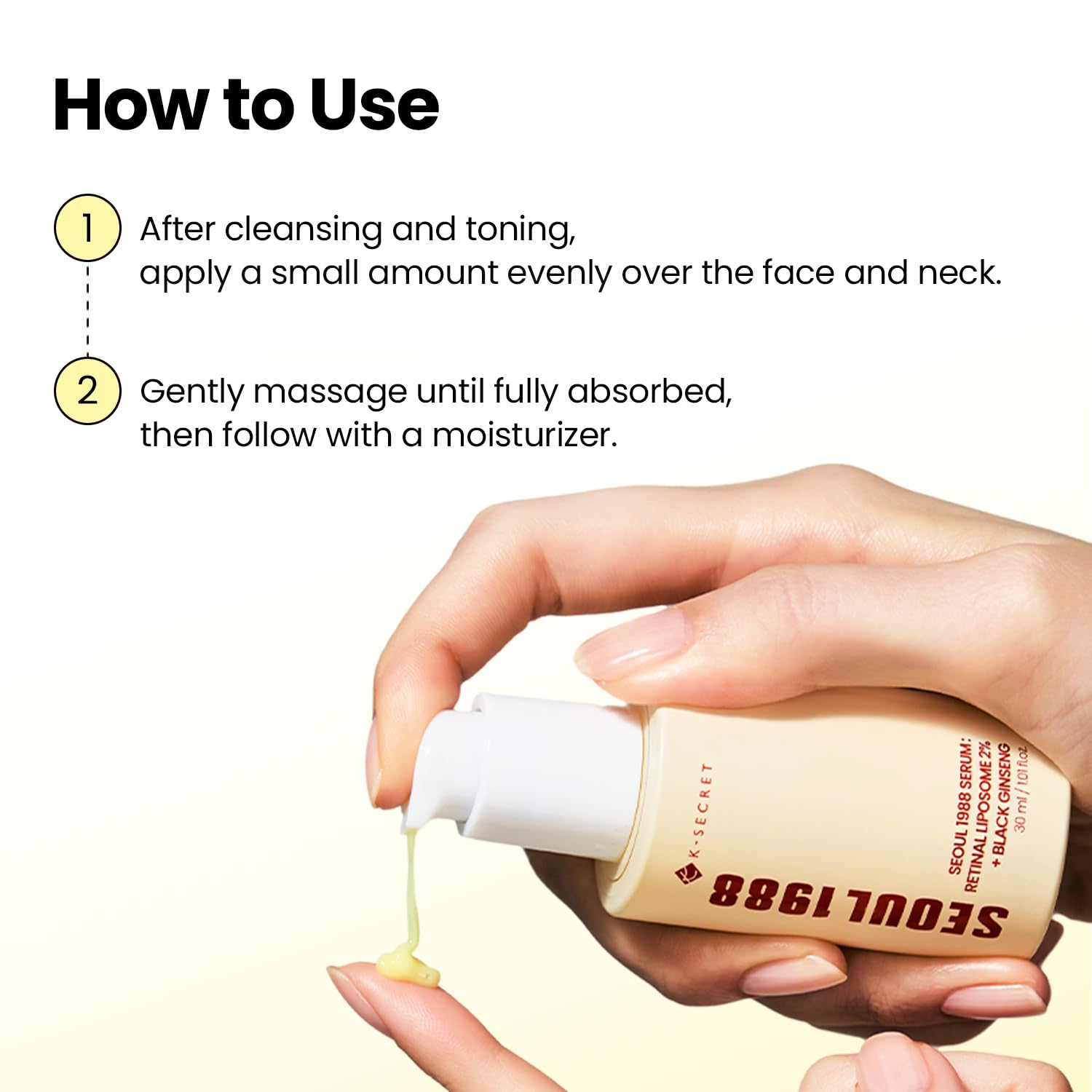 K-SECRET SEOUL 1988 Retinal Serum : Advanced Retinal Liposome 2% + Black Ginseng 30ml