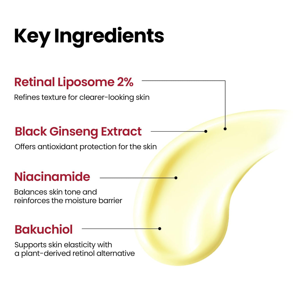 K-SECRET SEOUL 1988 Retinal Serum : Advanced Retinal Liposome 2% + Black Ginseng 30ml