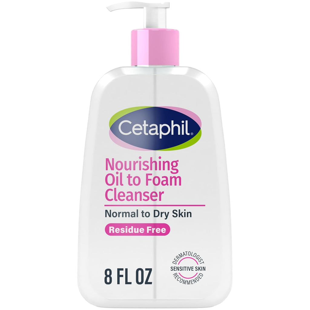 Cetaphil Nourishing Oil to Foam Facial Cleanser- 8 fl oz (237ml)