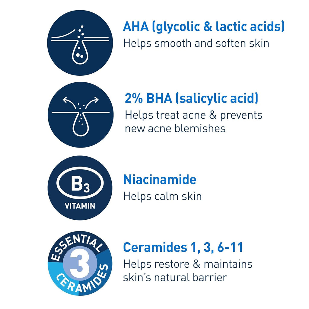 CeraVe Acne Control Gel - Acne Treatment (2% Salicylic Acid + AHA/BHA) 40ml