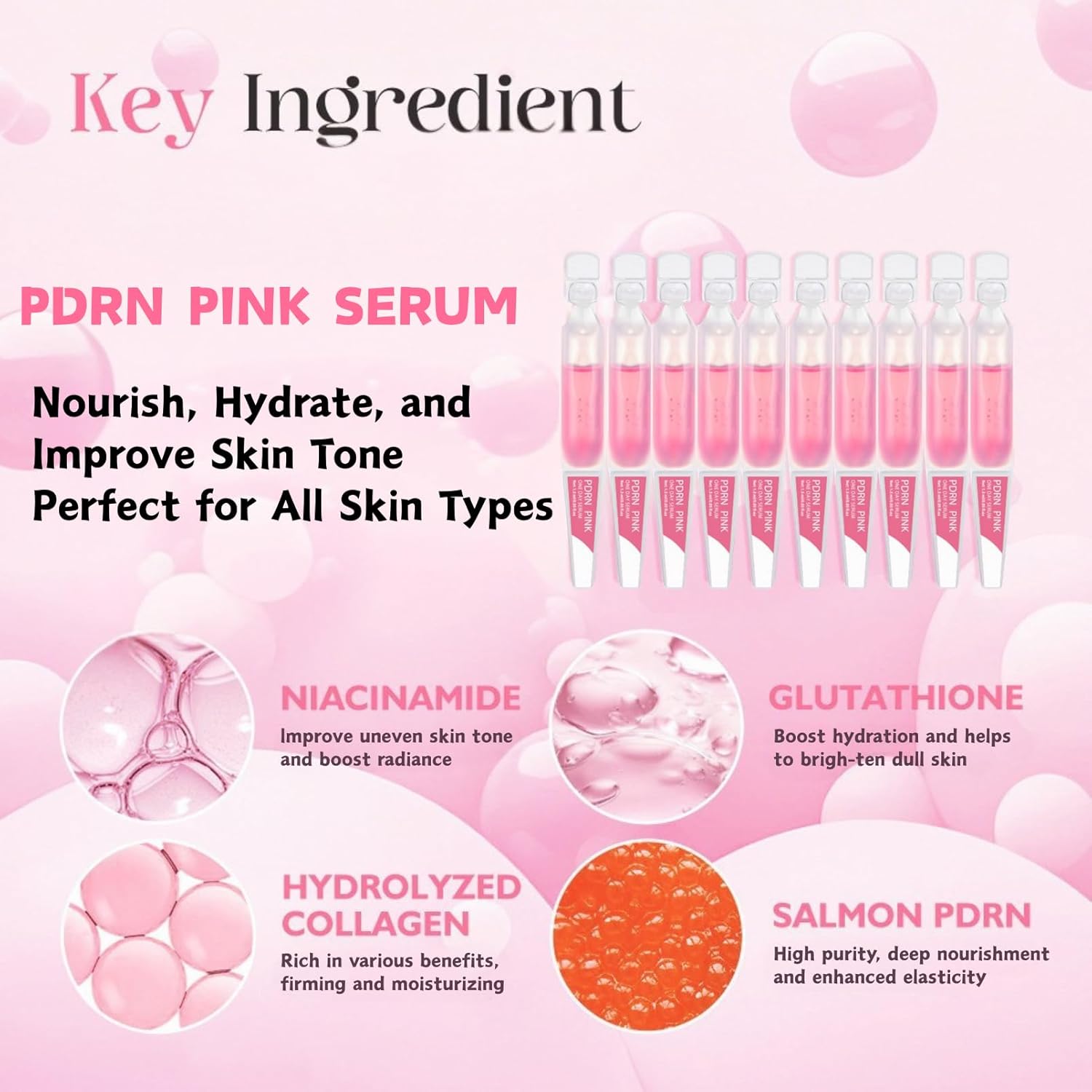 Medicube PDRN Pink One Day Serum Set  [1.5ml × 10 pcs]