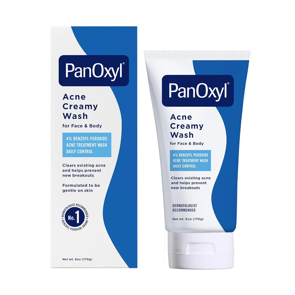 PanOxyl Acne Creamy Wash Benzoyl Peroxide 4% -6oz(170 g)
