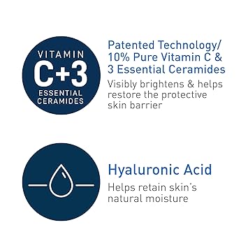 CeraVe Vitamin C Serum with Hyaluronic Acid  30ml