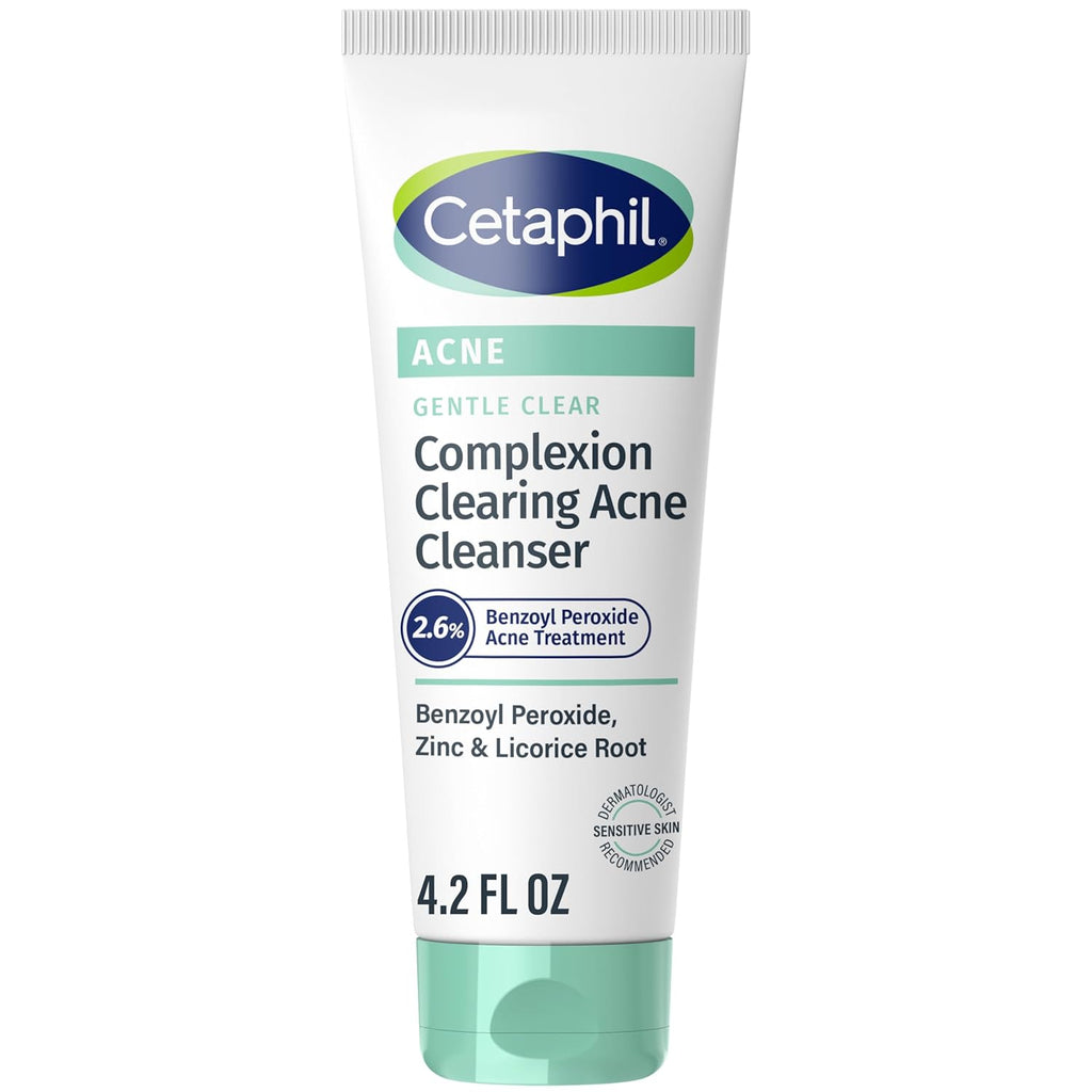 Cetaphil Gentle Clear Complexion Clarifying BPO Acne Cream Cleanser – 124ml