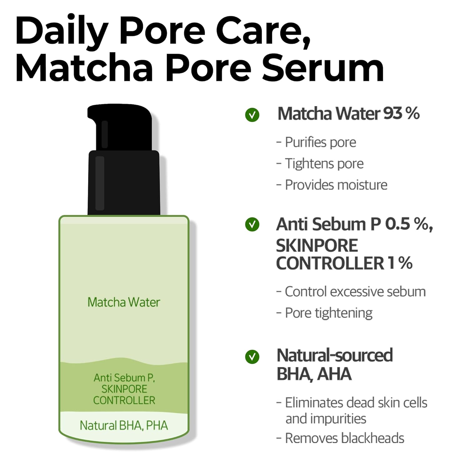 SOME BY MI Super Matcha Pore Tightening Serum (50ml / 1.69oz)