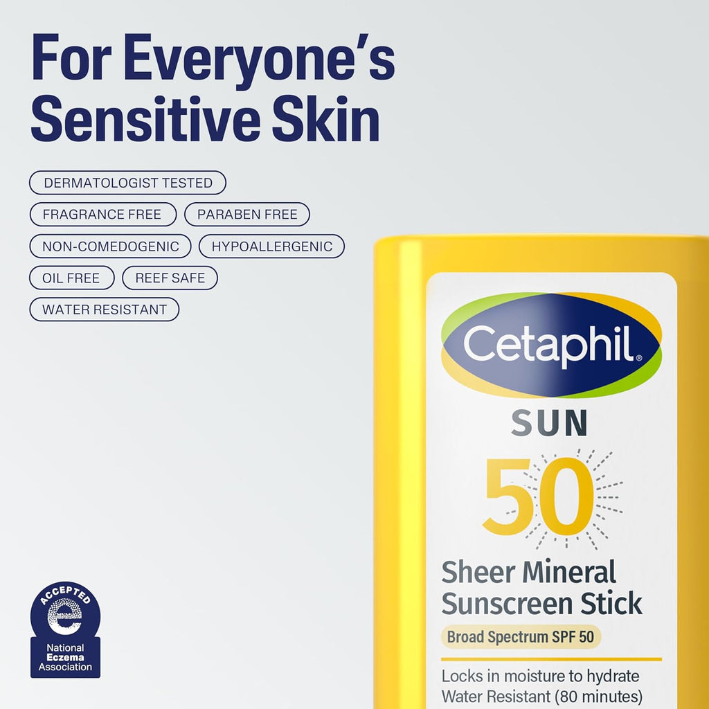 Cetaphil Sheer Mineral Sunscreen Stick -0.5 oz (14g)