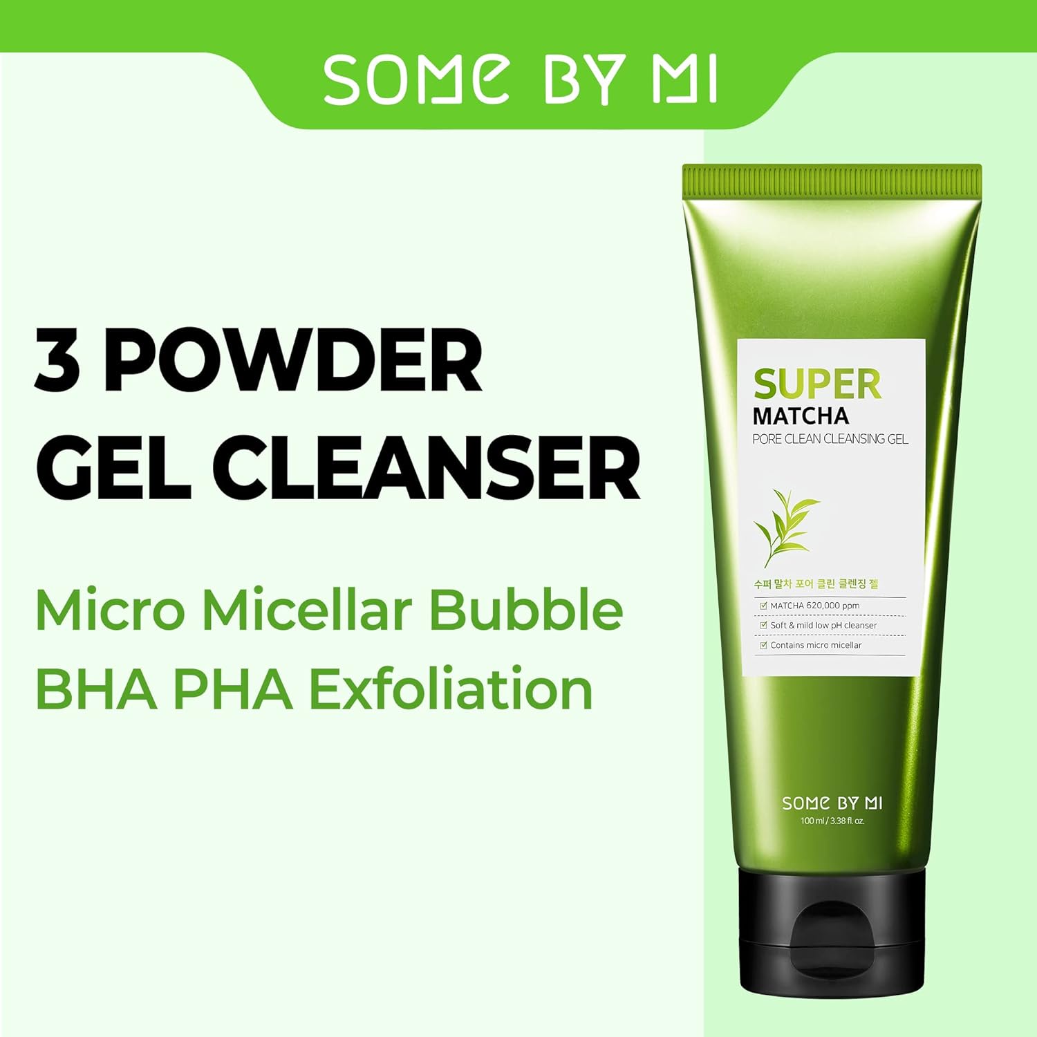 SOME BY MI Super Matcha Pore Clean Cleansing Gel (100ml)