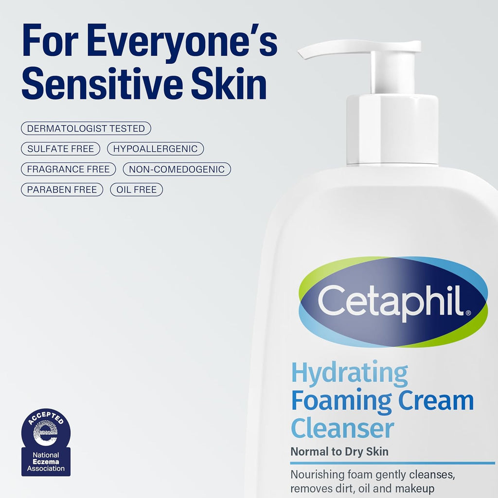 Cetaphil Hydrating Foaming Cream Cleanser  - 473ml (16 fl oz)
