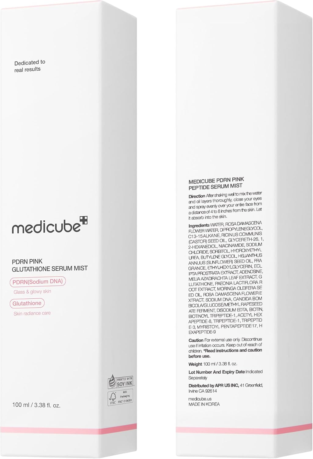 Medicube PDRN Pink Glutathione Serum Mist [100ml]