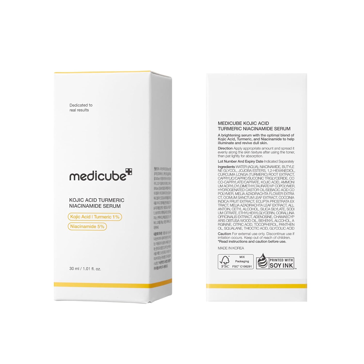 MEDICUBE Kojic Acid Turmeric Niacinamide Serum (30ml)