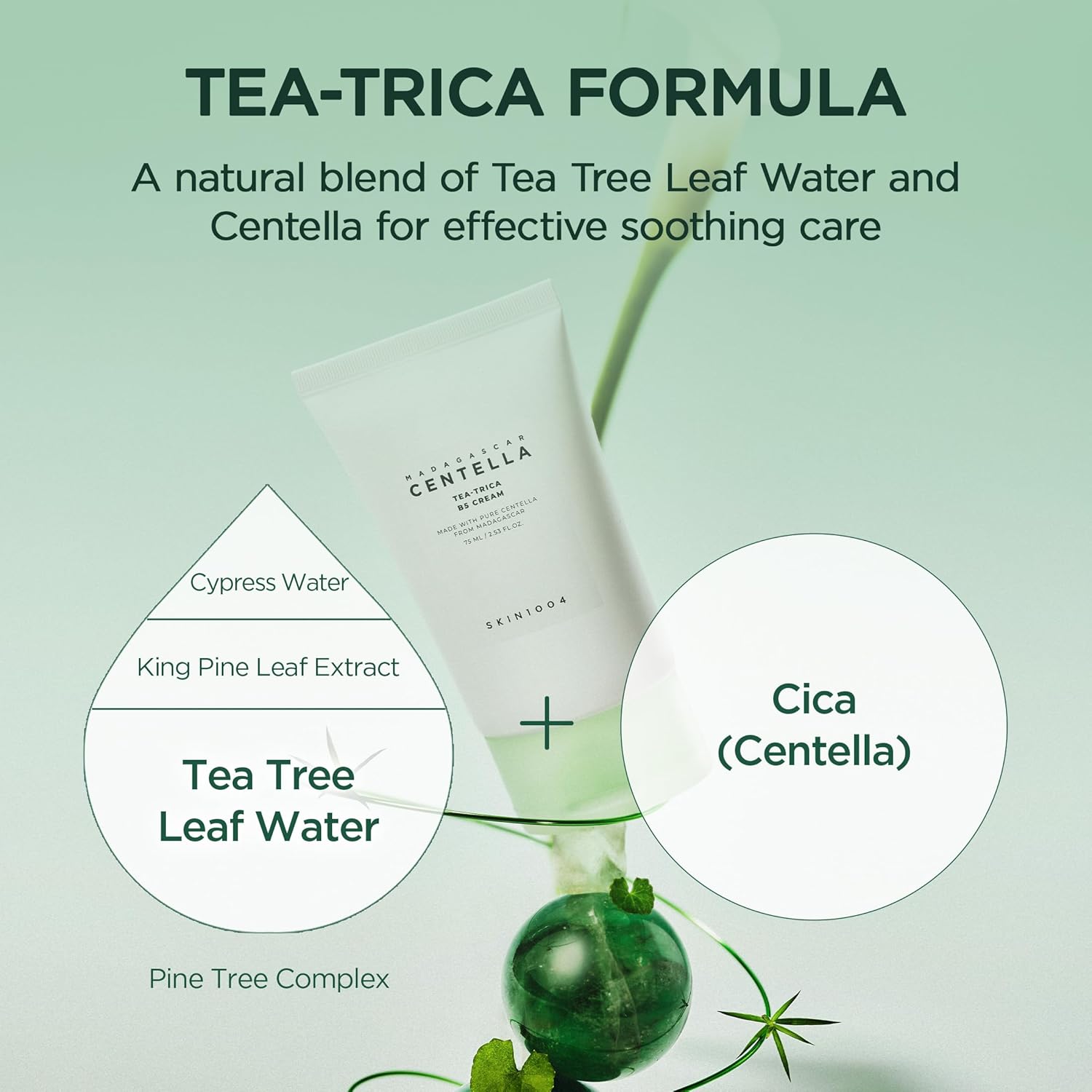 SKIN1004 Madagascar Centella Tea-Trica B5 Cream — 75ml