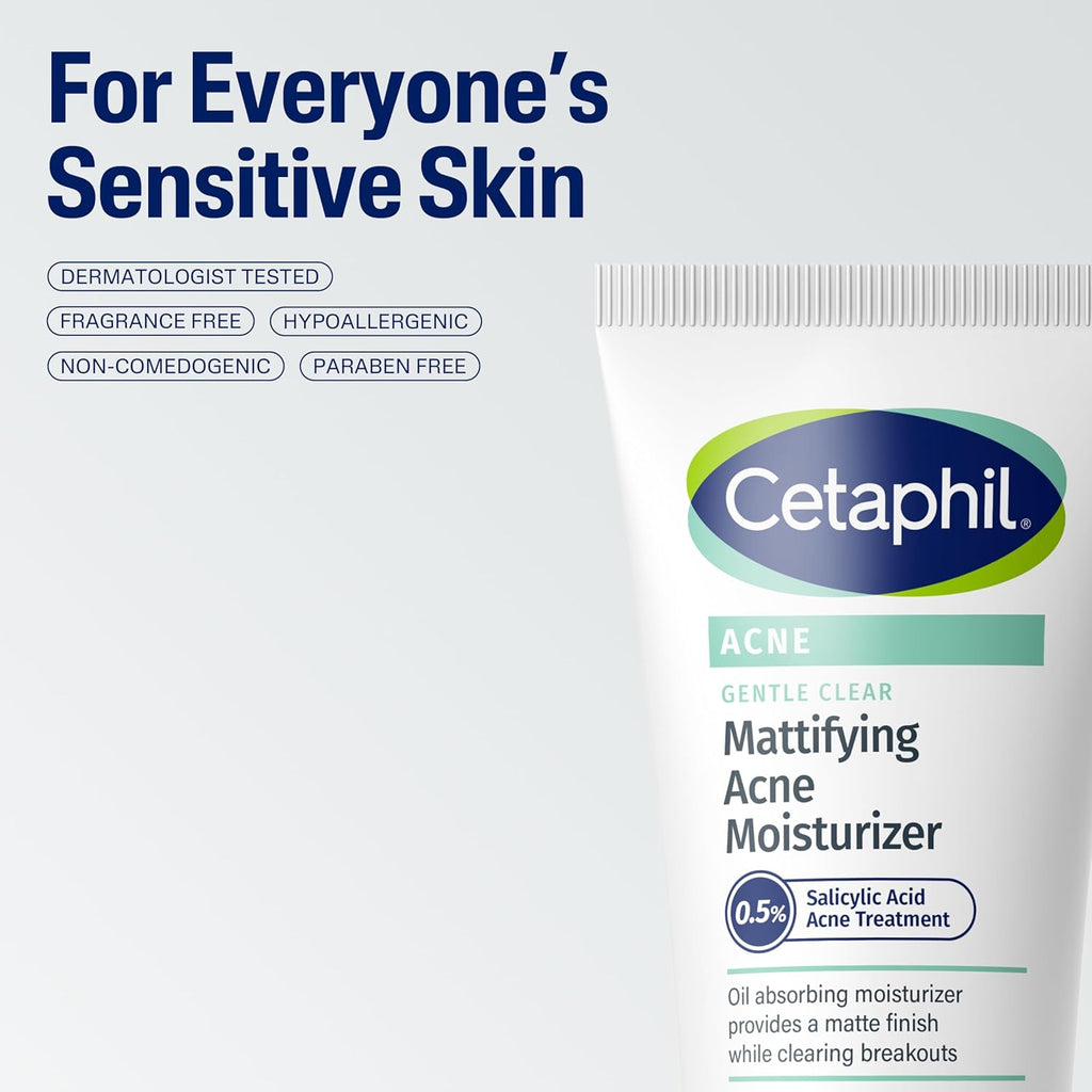Cetaphil Gentle Clear Mattifying Acne Moisturizer  - 3 FL OZ (89 ML)