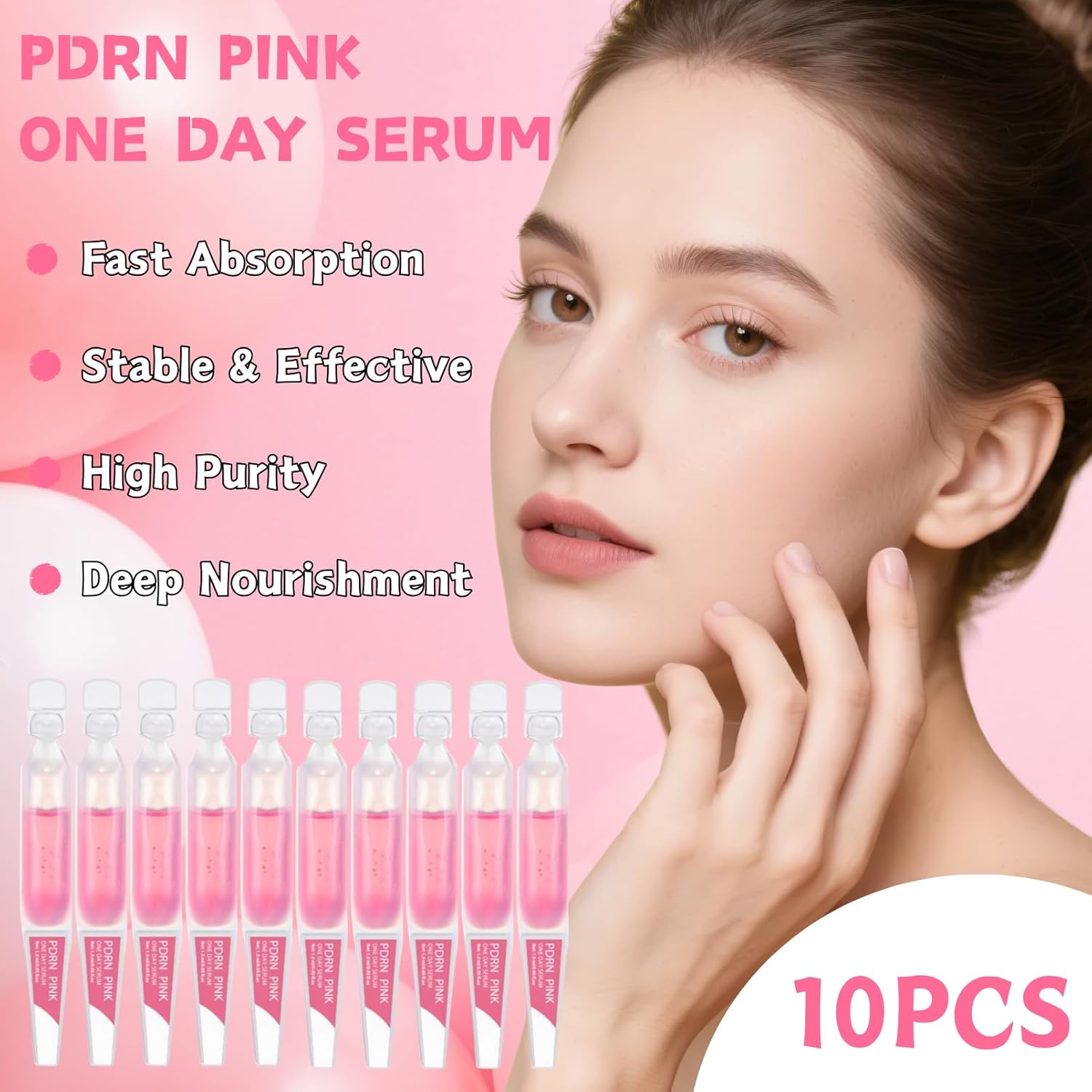 Medicube PDRN Pink One Day Serum Set  [1.5ml × 10 pcs]