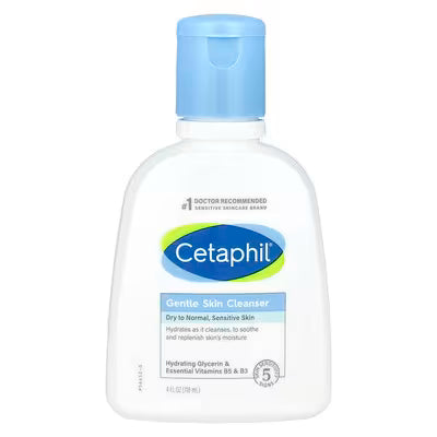 Cetaphil Hydrating Gentle Skin Cleanser for Dry to Normal Sensitive Skin – 4 oz / 118 mL