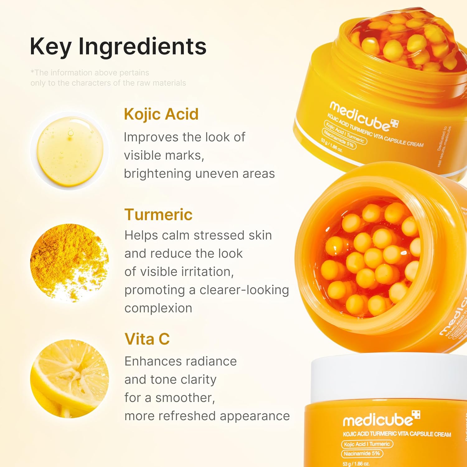 Medicube Kojic Acid Turmeric Vita Capsule Cream (53g)