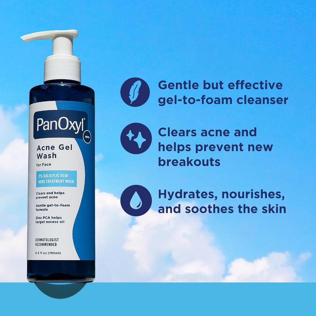 PanOxyl Acne Gel Wash,   2% Salicylic Acid 6.5 oz