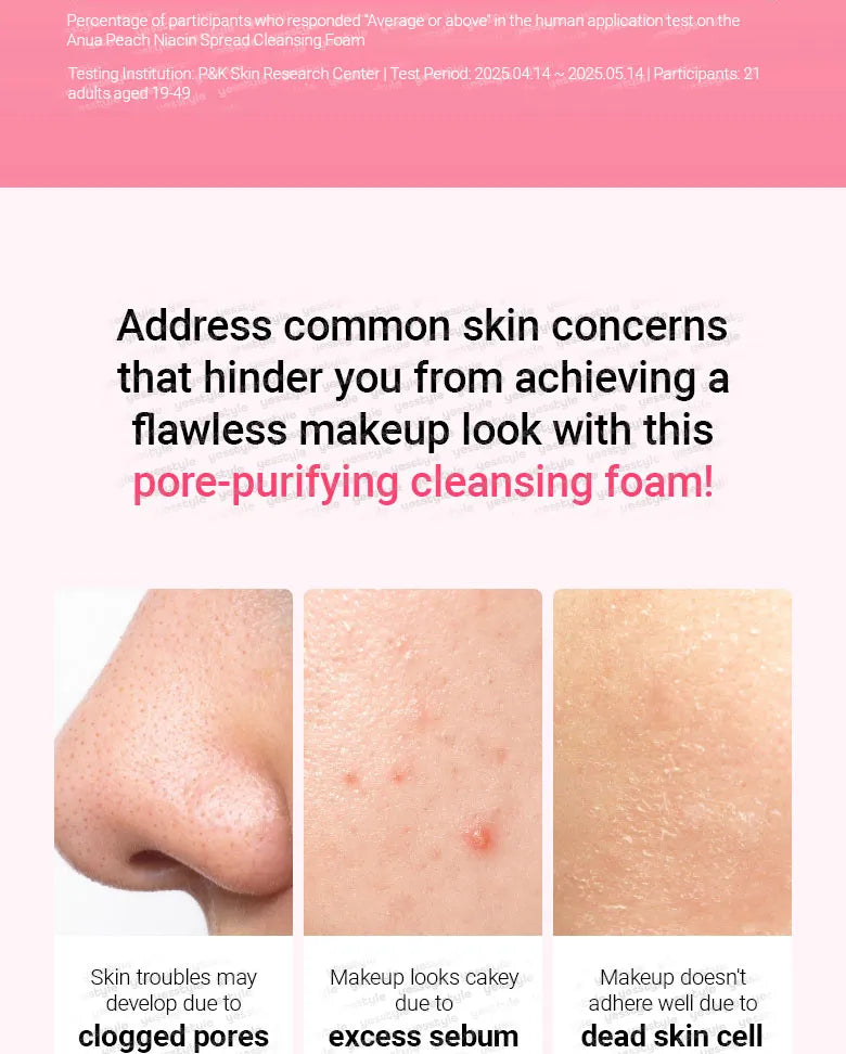 ANUA Peach Niacin Spread Cleansing Foam 150ml