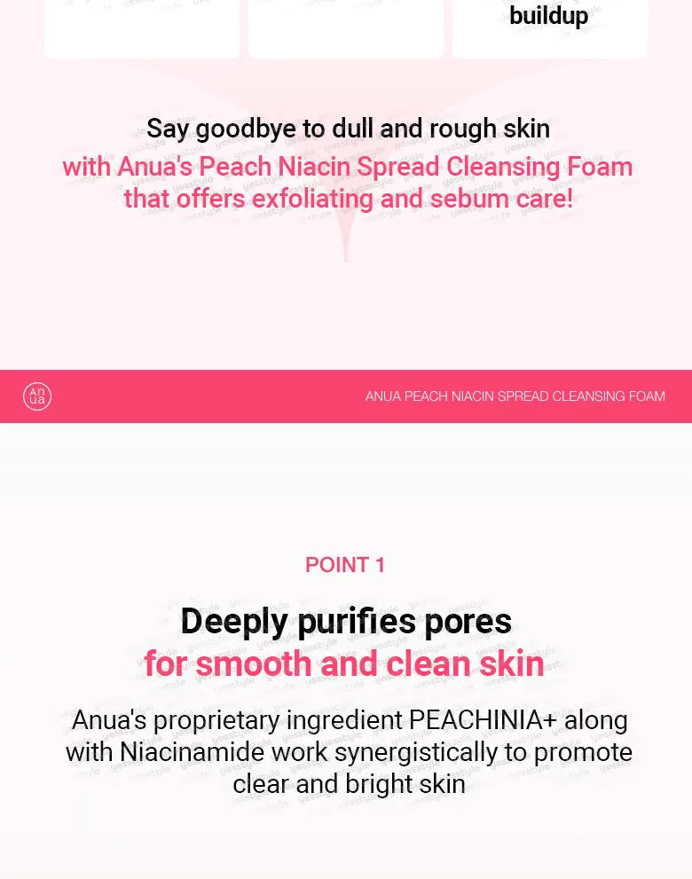 ANUA Peach Niacin Spread Cleansing Foam 150ml