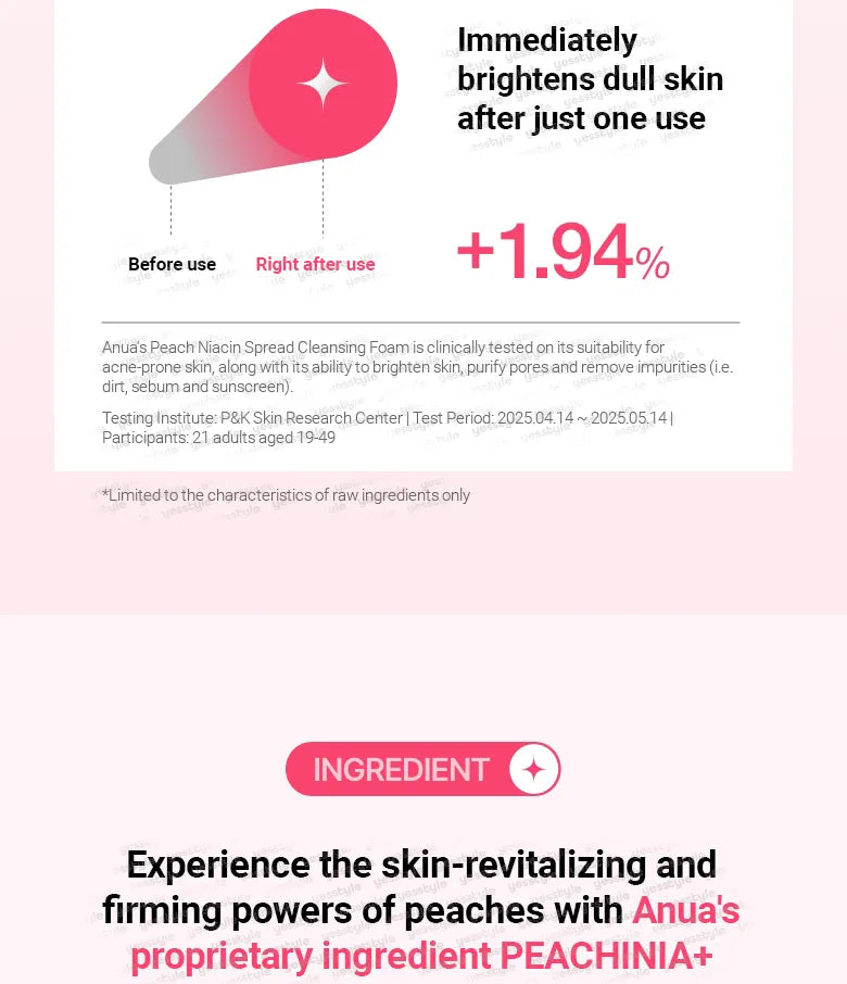 ANUA Peach Niacin Spread Cleansing Foam 150ml