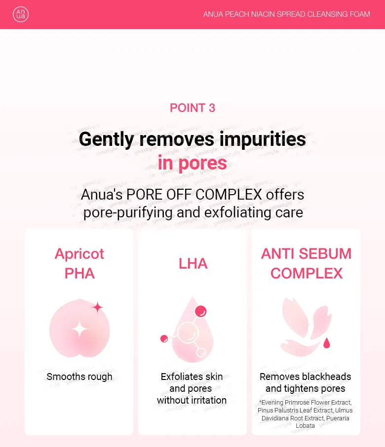 ANUA Peach Niacin Spread Cleansing Foam 150ml