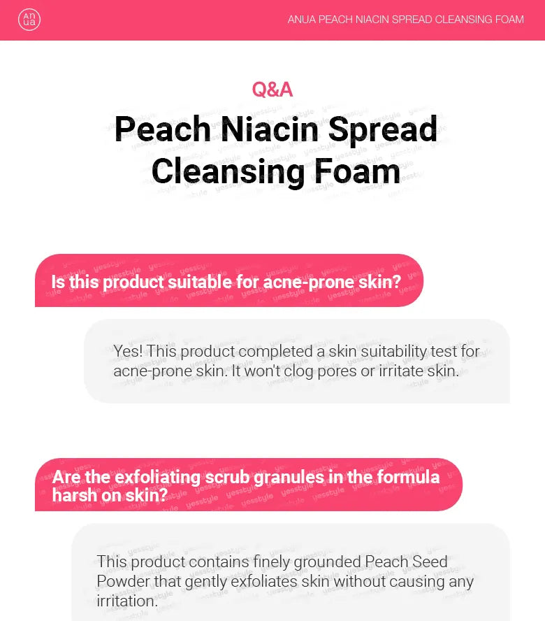 ANUA Peach Niacin Spread Cleansing Foam 150ml