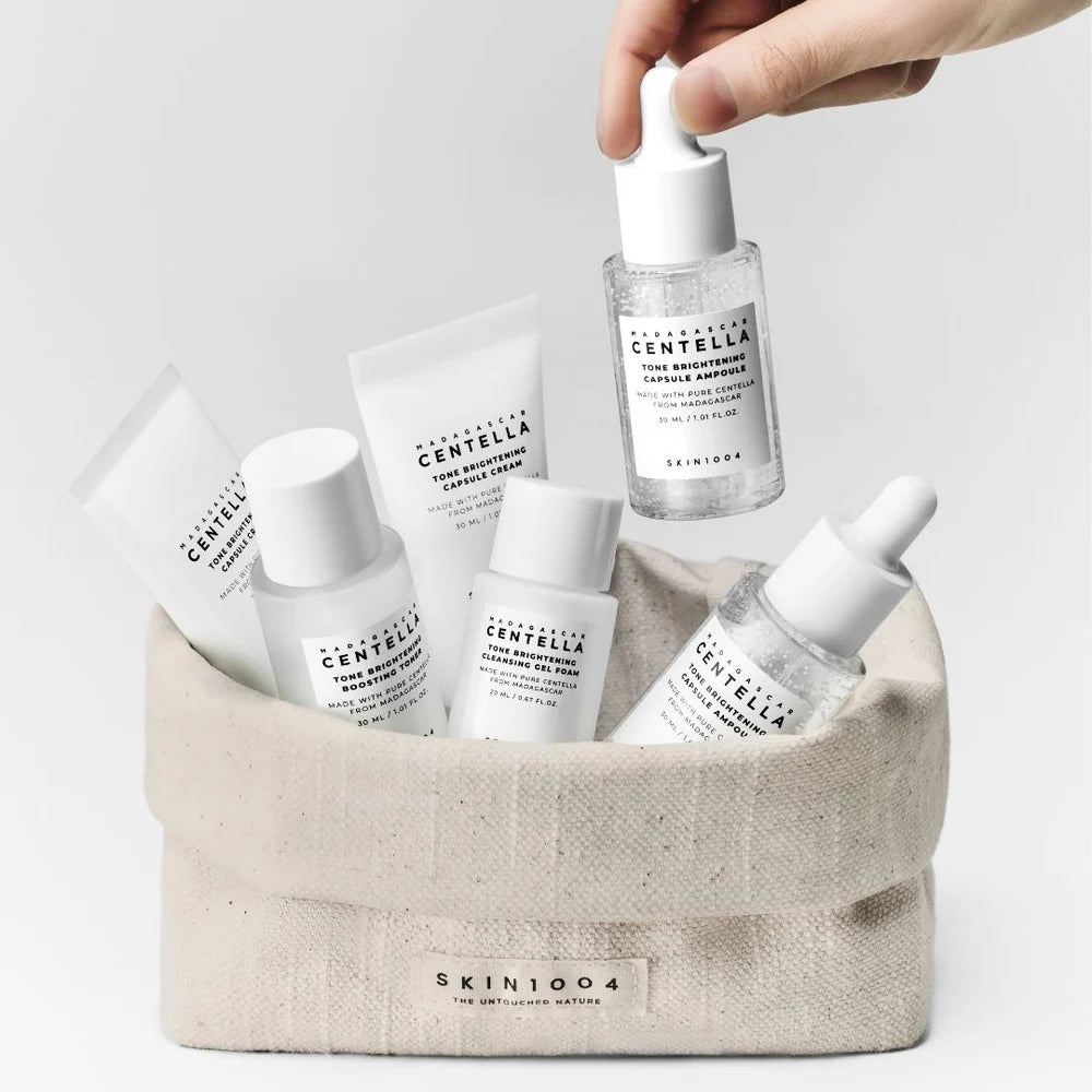 SKIN1004 Madagascar Centella Tone Brightening Travel Kit – Spot Fading Skincare Set