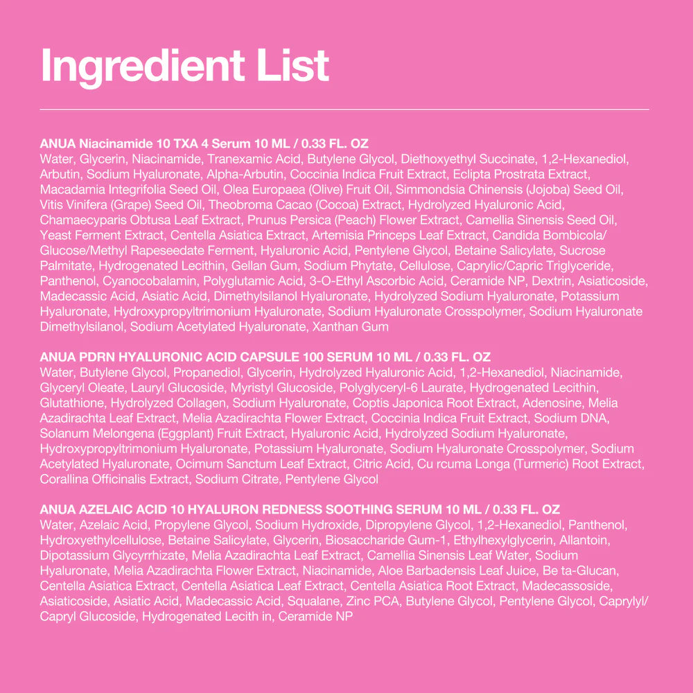 ANUA Exclusive Serum Mini Trio Set [3 pcs]