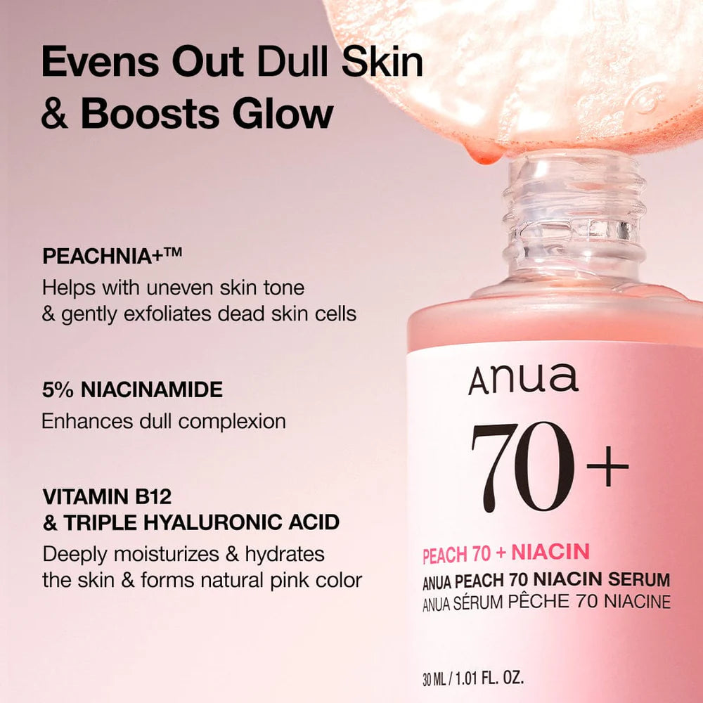 ANUA Peach 70% Niacinamide Serum 30ml