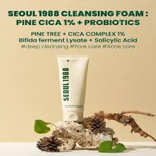 K-SECRET SEOUL 1988 Cleansing Foam : Pine Cica 1% + Probiotics 150ml